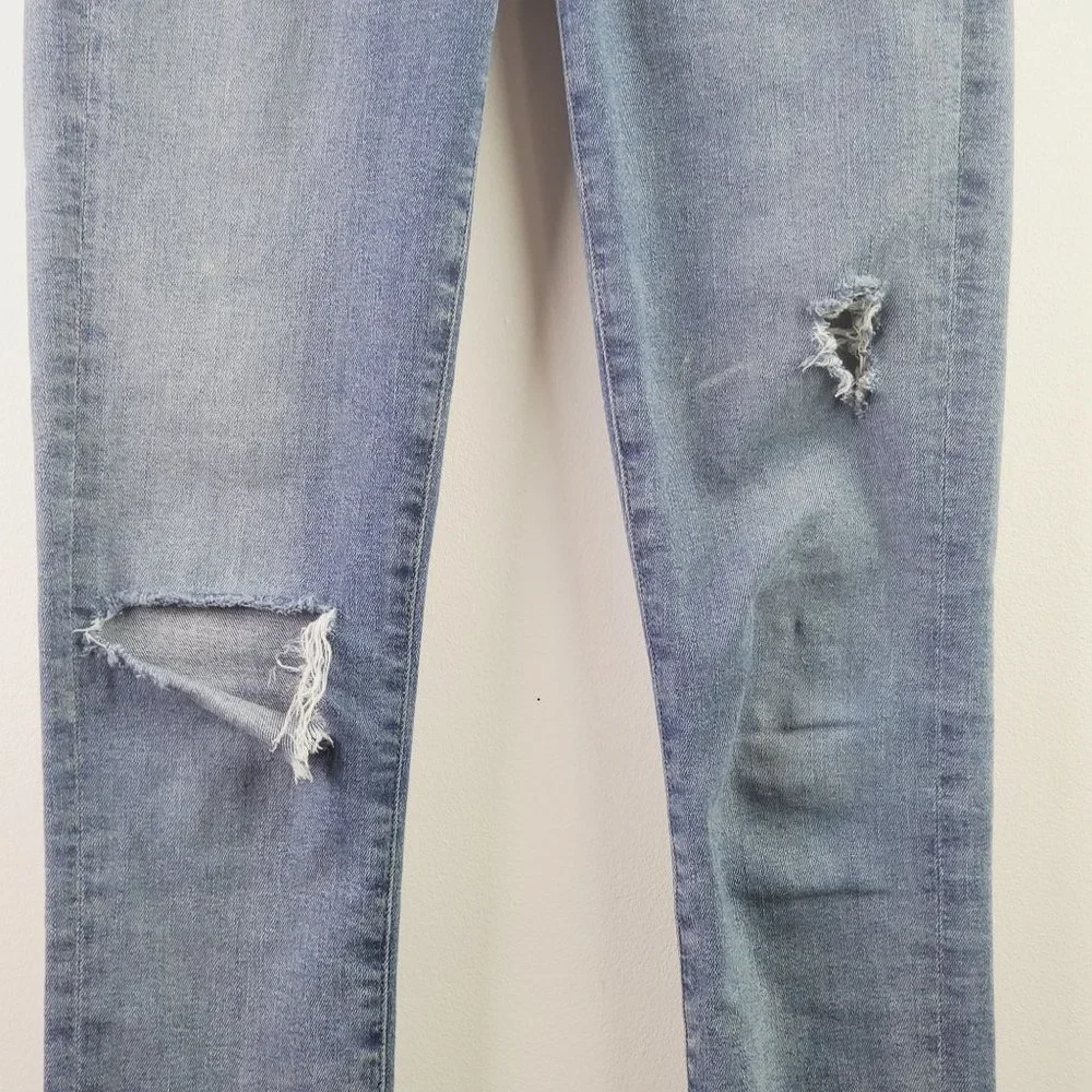 AGOLDE Sophie Raw Hem Ankle SKinny Destressed Jean Sz 25 - Picture 5 of 12